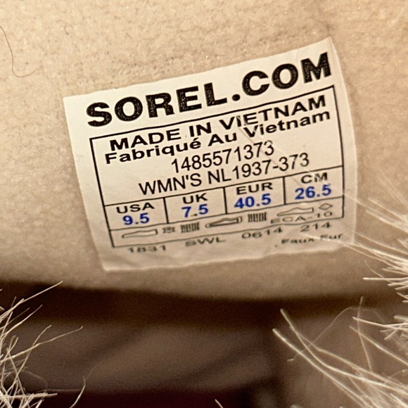 Women’s Tan SOREL Tofino Cate Snow Cold Weather Lace-Up Waterproof Boots
Sz 9.5 - Picture 13 of 16